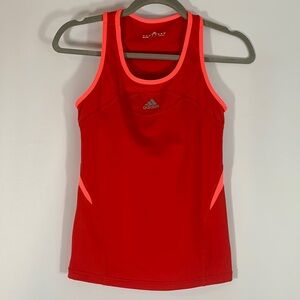 Adidas Red & Neon Pink Athletic Tank Top